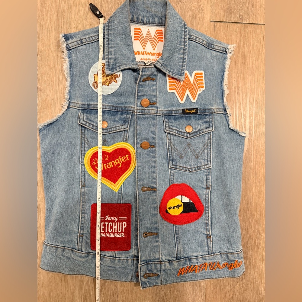 WRANGLER X WHATABURGER WOMEN'S CUT-OFF VEST - Picture 10 of 10